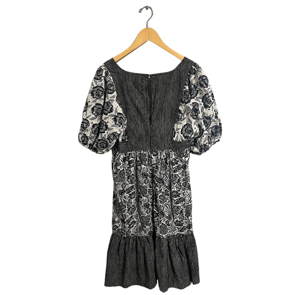 Anthropologie Blooming Print Adrienne Flounced Cotton Midi Dress - Picture 3 of 15
